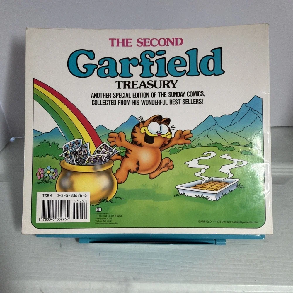1983 "The Second Garfield Treasury" By Jim Davis, 1st Edition Ist Printing Vtg - Picture 2 of 11